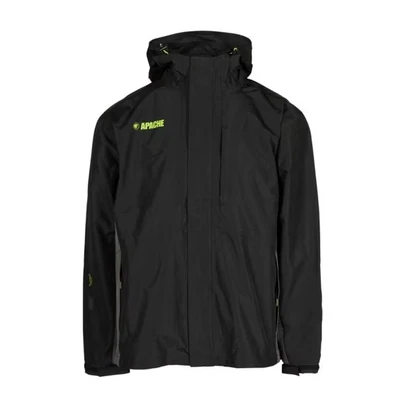 Image of Apache Workwear Welland Waterproof Site Jacket Size Large UK Regular Fit Fitted Hood Zipped Pockets Durable Materials