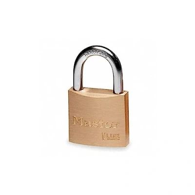 Image of Master Lock 4130EUR Key Padlock with Brass Body, Gold, 4,9 x 3 1,2 cm