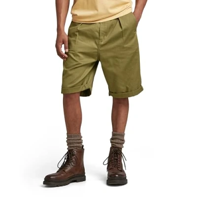Image of G STAR RAW Men&#039;s Worker Chino Shorts, Green (smoke olive D21458 C962 B212), 32