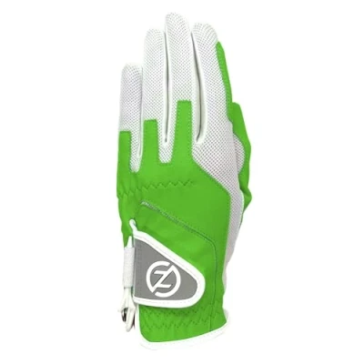 Image of Zero Friction Ladies Performance Left Hand Synthetic Golf Glove, One Size, Lime