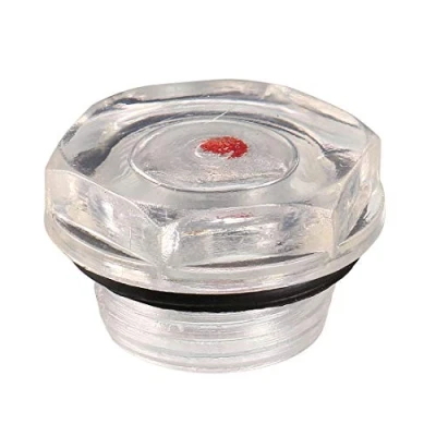 Image of sourcing map 20mm Dia Male Thread Air Compressor Oil Level Liquid Sight Glass