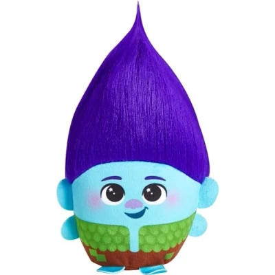 Image of Mattel ​DreamWorks Trolls Band Together Hairmony Mixers Branch Plush Toy with Sound, 6 inch Soft Doll Inspired by the Movie, Interactive Harmonizing​
