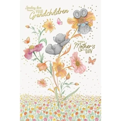 Image of Me to You Tatty Teddy Mother&#039;s Day Card From Your Grandchildren 6 x 9&quot; Official Collection