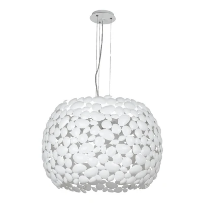 Image of DIONISO 5 Light Pendant Ceiling White 65x40.5cm