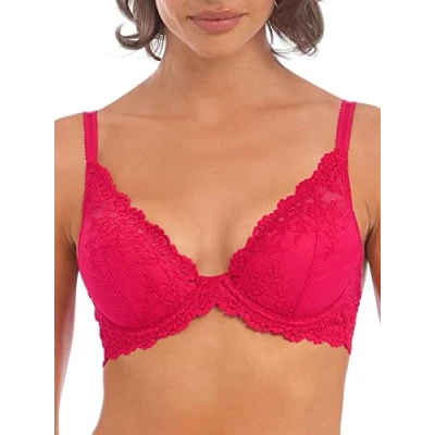 Image of Wacoal Women&#039;s Embrace Lace Plunge Contour Bra, Persian Red, 36B