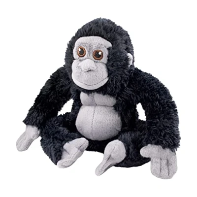 Image of EcoBuddiez Gorilla from Deluxebase. Large Soft Plush Animals made Recycled Plastic Bottles. Eco Friendly Cuddly Gift for Kids and Cute Stuffed Animal Toy Toddlers.
