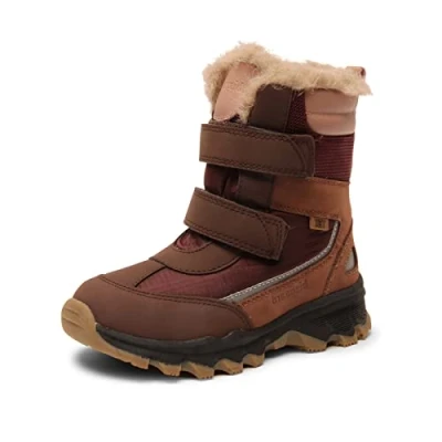 Image of Bisgaard Eddie TEX Winter boots for kids, Size: 2.5, Braun bordeaux Leather and textile
