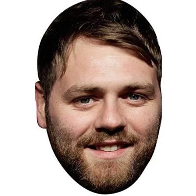 Image of FoxyPrinting Brian Mcfadden 2018 Celebrity Cardboard Party Face Mask Fancy Dress