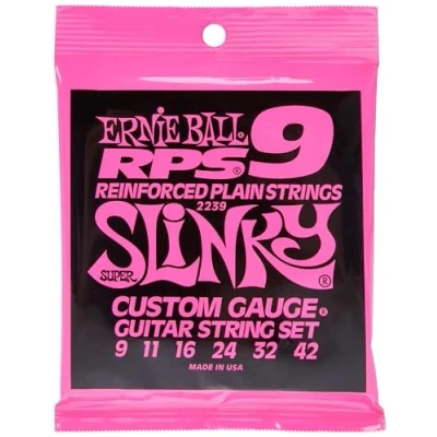 Image of Ernie Ball Super Slinky RPS Nickel Wound Electric Guitar Strings 9 42 Gauge