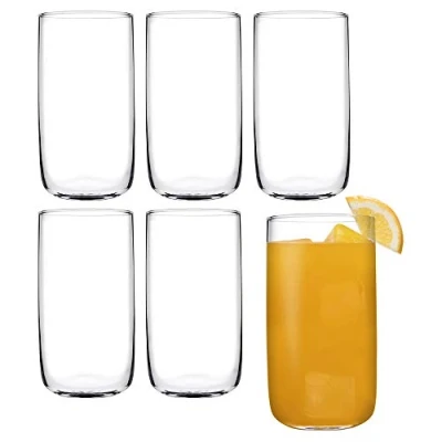 Image of Iconic Highball Classic 360ml Drinking Glasses Water Dining Tumbler (6)