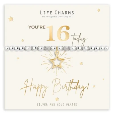 Image of Life Charms Happy 16th Birthday bracelet