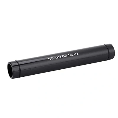 Image of VGEBY1 Bike Thru Axle Hub Adapter, 15mm to 12mm Adapter Aluminuim Alloy Quick Release 15 and Converter (Black)