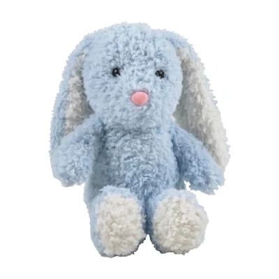 Image of Eurowrap 8&quot; Plush Blue Bunny Rabbit Teddy Bear Toy Soft Perfect for Children, Gifts, Birthdays, Easter, Kids