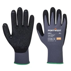 Image of Portwest DermiFlex Plus Glove Grey/Black Large