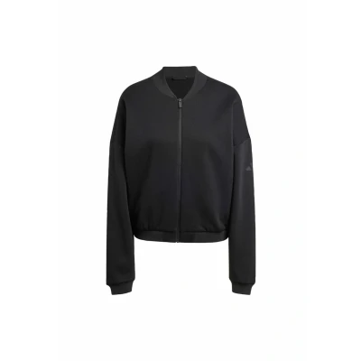 Image of adidas Women&#039;s ESSENTIALS CONTEMPORARY LOGO BOMBER JACKET, Black, S