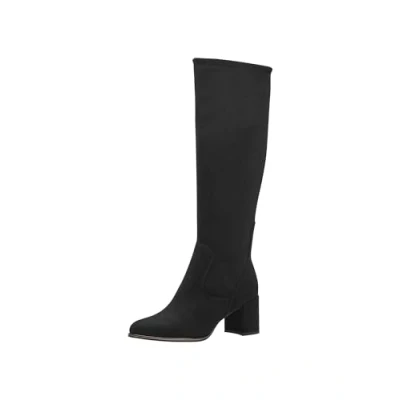Image of MARCO TOZZI Women&#039;s 2 25500 41 Long Boot Heel, Black, 4