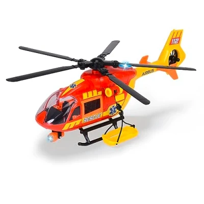Image of Dickie Toys RESCUE Helicopter AIRBUS H145 (36 cm) Toy with Wind Up Propeller, Light, Sound &amp; Accessories Children&#039;s from 3 Years