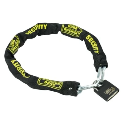 Image of BURG WÄCHTER, Hardened Square Chain, Textile Coating, Length: 90 cm, Thickness: 8 mm, SKM 8/90