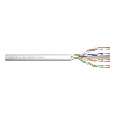 Image of DIGITUS Raw patch cable Cat 6A Unassembled by the metre 100 m U UTP network LSZH AWG 26/7 Grey