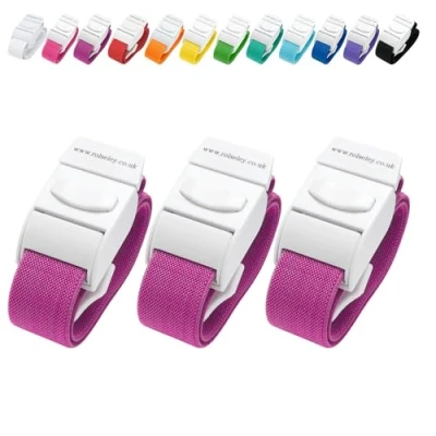 Image of Pack of 3 Quick Release Medical Tourniquets (VIOLET)