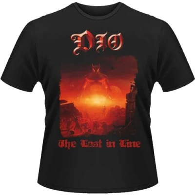 Image of Rock Off officially licensed products Dio Last in Line Band Logo T Shirt S Black