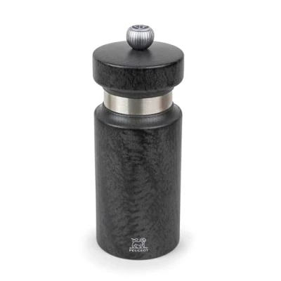 Image of PEUGEOT Salt Mill, Wood, Grey, 5,5 x 14 cm