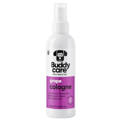 Image of Buddycare Grape Dog Cologne 200ml, Refreshing Scented, Refreshes Between Washes