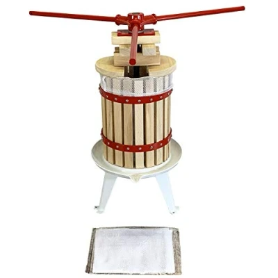 Image of Deluxe Fruit and Apple Press (6 Litre) Pack with 2 Straining Bags, Packs of Extension Blocks &amp; 3 Handles