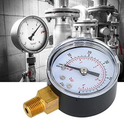 Image of 1/8inch BSPT Mechanical Pressure Gauge Manometer for Air Oil Water (0 60psi,0 4bar)