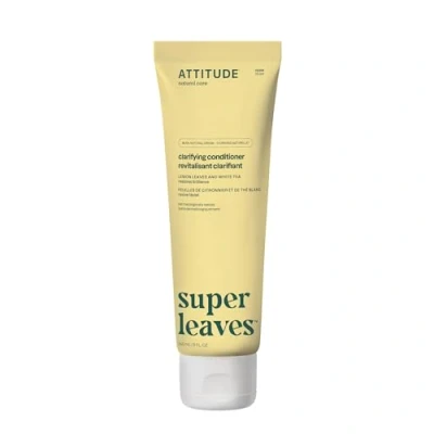Image of ATTITUDE Clarifying Hair Conditioner, Restores Shine, Naturally Derived Ingredients, Vegan Detangler, Dermatologically Tested, Lemon Leaves and White Tea, 240 mL