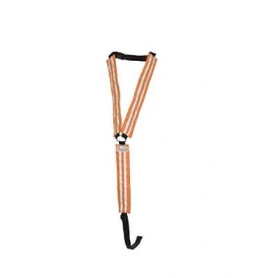 Image of Masta Hi Vis Breast Plate for Horses Equestrian High Visibility Reflective Waterproof Fully Adjustable Breastplate Viz Soft Durable &amp; Elastic 600D Fabric Orange, Size COB