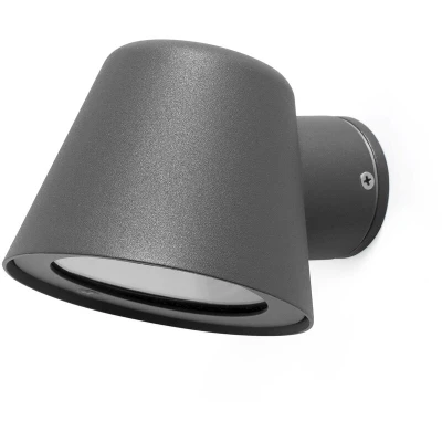 Image of Gina 1 Light Outdoor Wall Dark Grey IP44, GU10