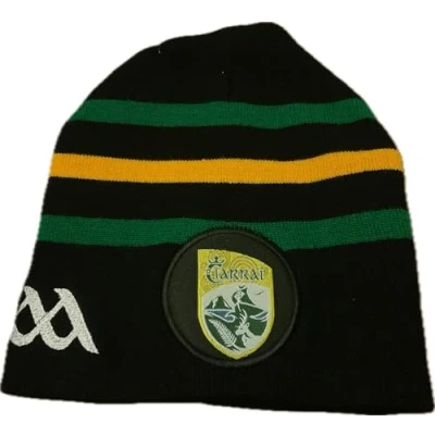 Image of Kerry Official GAA Ireland County Home Style Beanie hat Very Rare Limited Stock Multicoloured