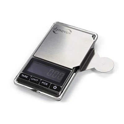 Image of Dynavox Electronic Tonearm Scale TW 4, Determination and Adjustment of Load for Turntable Pickup, Anti Magnetic Pad, High Accuracy, Silver