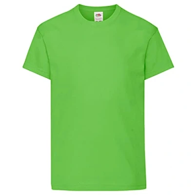 Image of Fruit of the Loom Childrens/Kids Original Short Sleeve T Shirt (3 4 Years) (Lime)