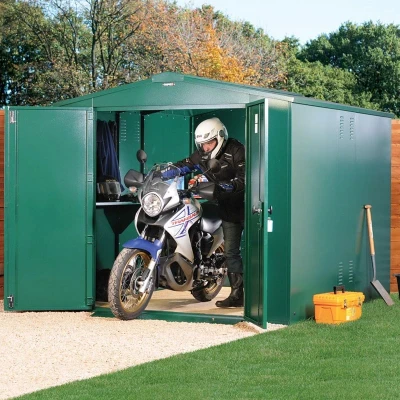 Image of 7&#039;4 x 8&#039;11 Asgard Gladiator Motorbike Garage (2.24m 2.72m)