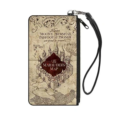 Image of Buckle Down Unisex Adult&#039;s Zip Wallet Harry Potter Large, Multicolor, 8&quot; x 5&quot;