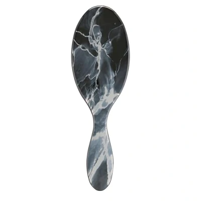 Image of WetBrush Original Detangler Hair Brush With Ultra Soft Intelliflex Bristles to Gently Separate Knots Ease, Does Not Rip Hair, For All Types, Metallic Marble Collection, Onyx