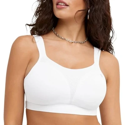 Image of Champion Spot Comfort Women`s Full Support Sports Bra, 1602, 42C, White