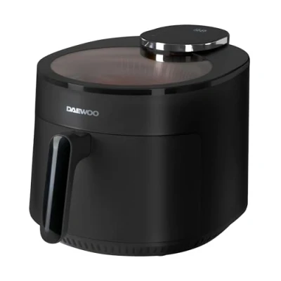 Image of Daewoo Actuate Range, 5 Litre Cyclonic Air Fryer, 1500W, Bake, Roast, Grill, Flow Technology, 360 Bladeless Fan Circulation Cooking 10% Faster, Presets, Viewing Window