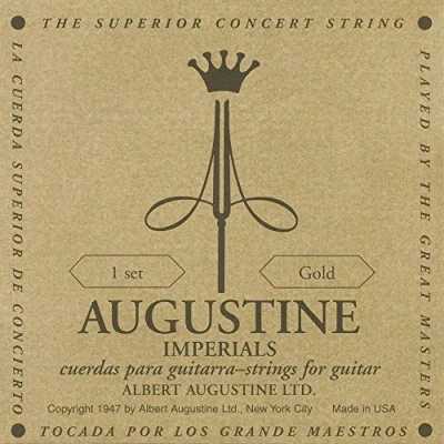 Image of Augustine 650457 &quot;Imperials Label&quot; Classical Guitar String Kit Gold light