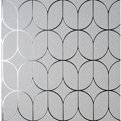 Image of Fine Decor Platinum Rosco Trellis Silver