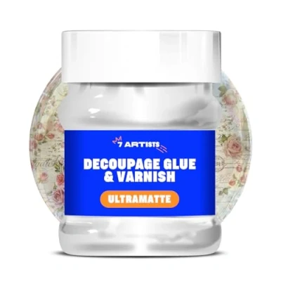 Image of 7 Artists Decoupage Glue 230 ml Ultramatte Water Based and Varnish Sealer