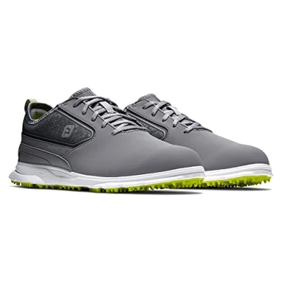 Image of FootJoy Men&#039;s Superlites Xp Golf Shoe, Grey White Lime, 7.5 UK