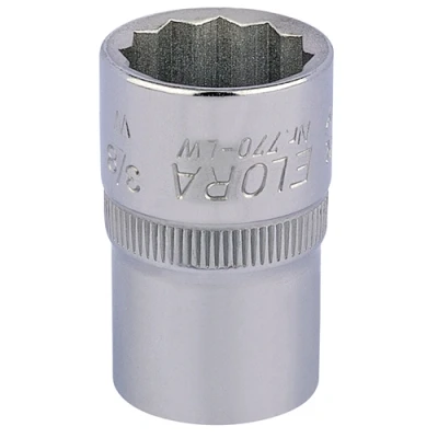 Image of Elora Whitworth Bi Hexagon Socket, 1/2&quot; Sq. Dr., 3/8&quot;