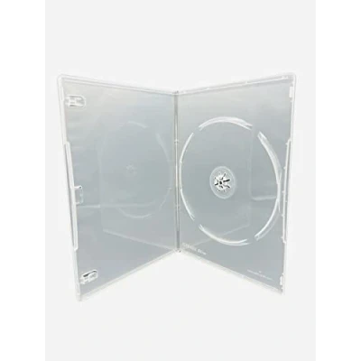Image of 10 x Dragon Trading Single Clear Slim DVD CD BLU RAY Disc Cases With a 7mm Spine and Outer Sleeve For The Artwork Inlay. Store All Formats Safely.