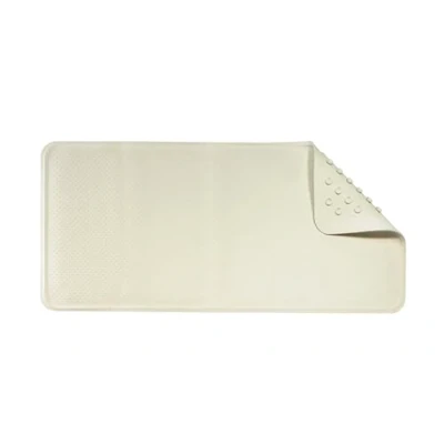 Image of Croydex AG191422H Medium Rubagrip Bath Mat with Hygiene &#039;N&#039; Clean, Beige,740 x 340mm