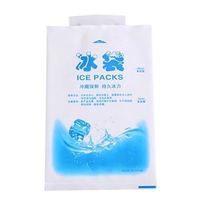 Image of 10 Piece 200ml Dry Ice Gel Food Grade Polyethylene Freezable Bag for Storage