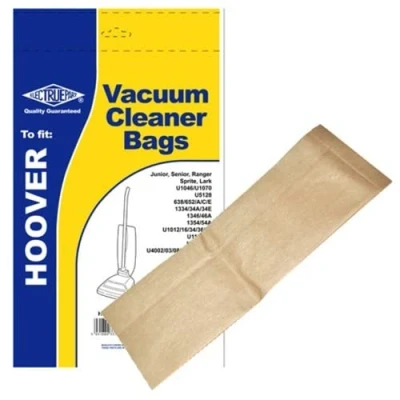 Image of Electruepart Hoover H1 Type Upright Vacuum Cleaner Dust Bags to fit Junior, Senior, Ranger, Sprite Models (Pack of 5)