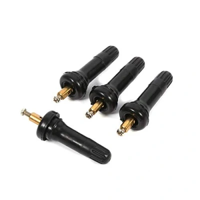 Image of Snap In Tire Valve, TPMS Valve Stem Sensor Tyre Pressure Monitoring Anti explosion Rubber for Car(4Pcs)